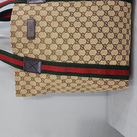 GUCCI GG Canvas Web Tote Bag - Picture 3 of 16